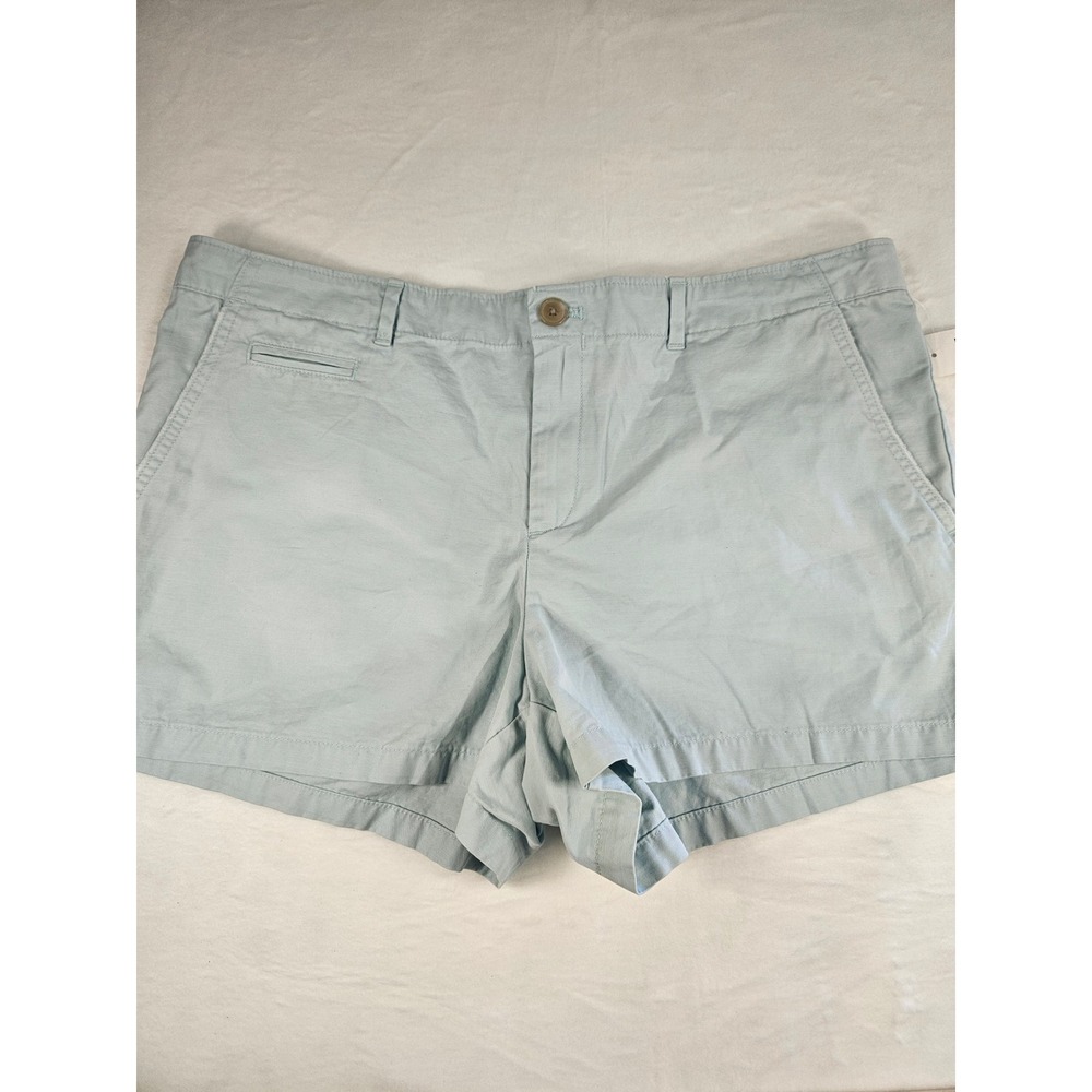 Gap Summer Shorts Womens 14 Light Blue Mid Rise 3 Inch Inseam Cotton NWT